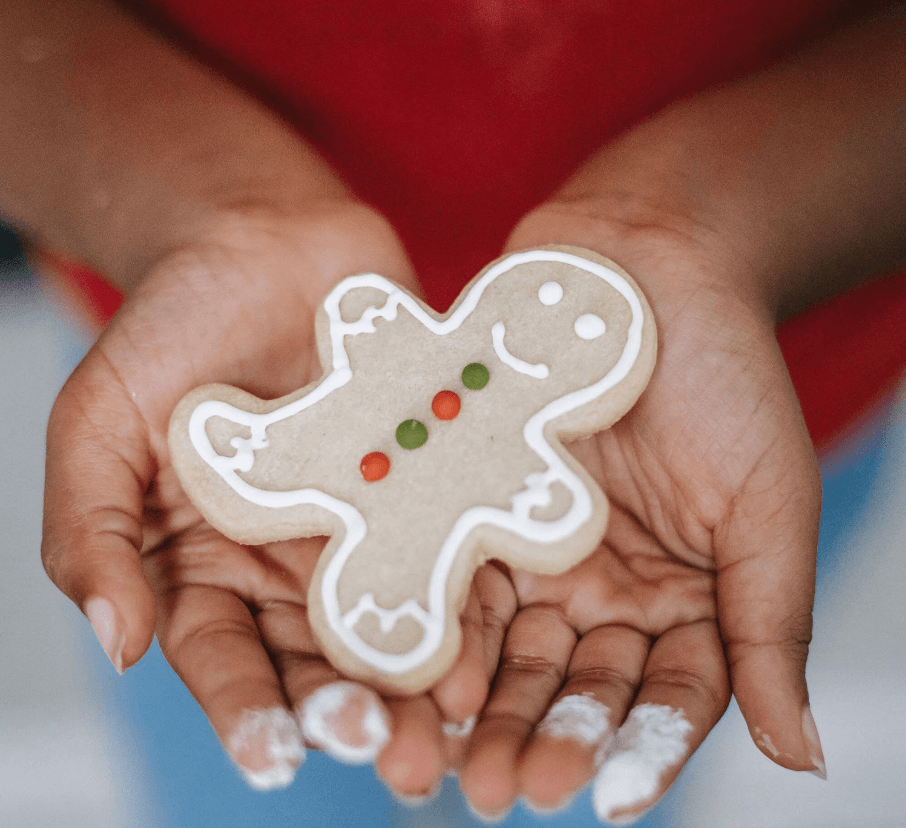 Winter math activity for kindergarten #3: Gingerbread man counting & subtraction