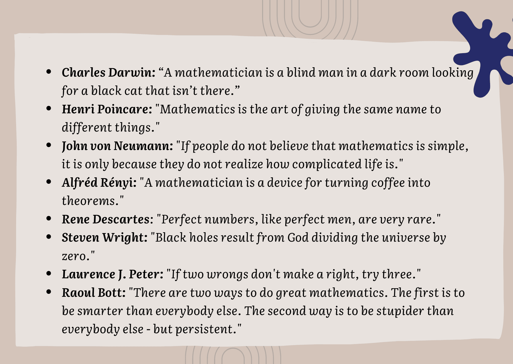 Funny math quotes for all ages