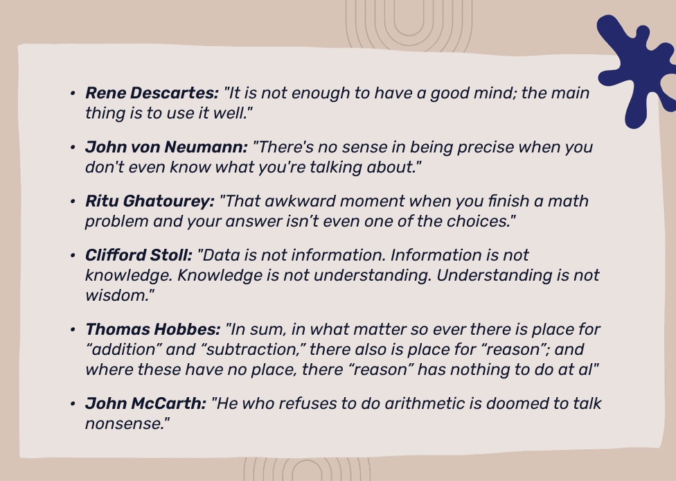 Math quotes for elementary students