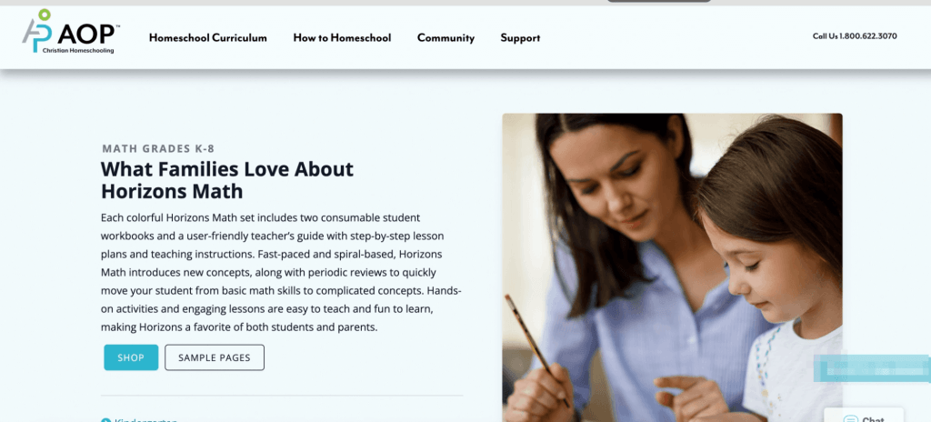 Horizons Math homeschool curriculum  