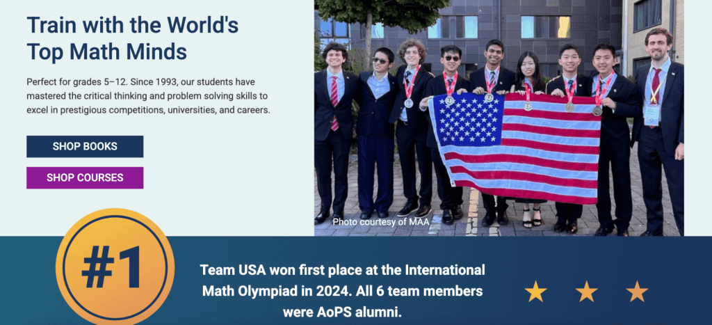 AoPS online homeschool math curriculum  