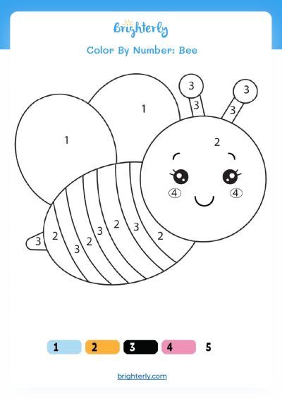 Kindergarten Coloring Worksheets Color By Number