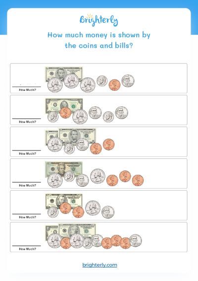 Count Money Worksheet