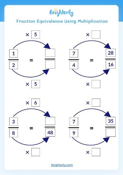 Making Equivalent Fractions Worksheet