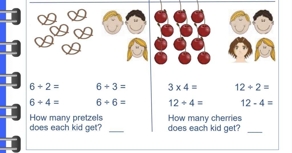 How to teach simple division to 1st and 2nd-grade students?