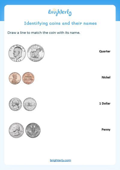 1st Grade First Grade Money Worksheets