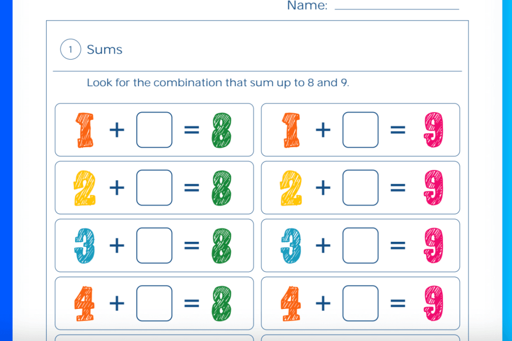 Addition Worksheets For 2nd Graders-1