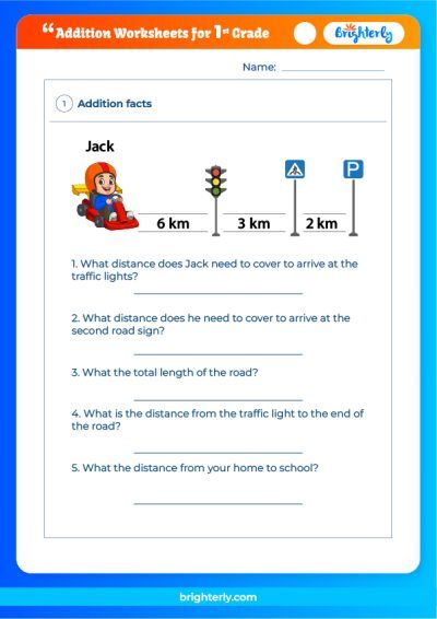 Math Addition Worksheets 1st Grade