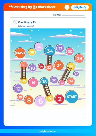 Counting In Twos Worksheet