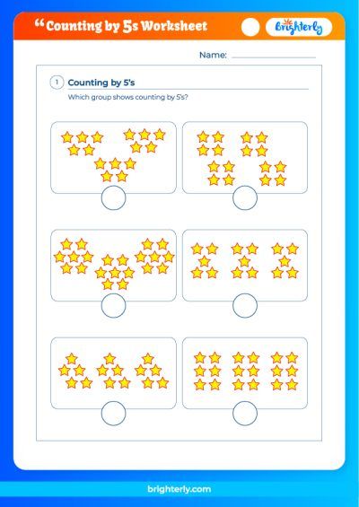 Count By 5's Worksheet