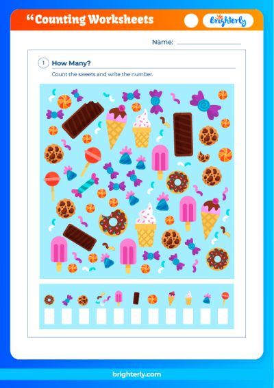 Free Printable Counting Worksheets