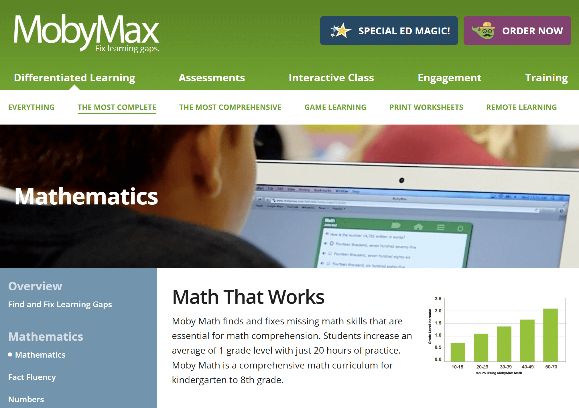 #3 MobyMax math intervention program