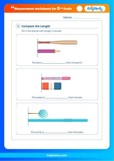 Second Grade Measurement Worksheets