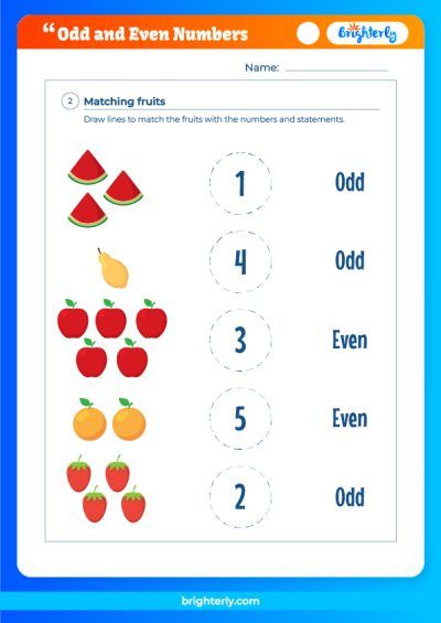 Odd And Even Numbers Worksheets