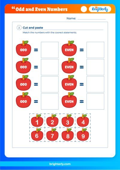 Odds And Evens Worksheets