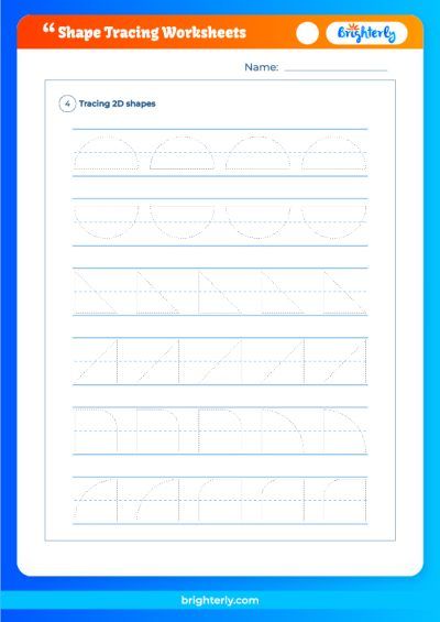 Free Shape Tracing Worksheets