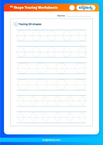 Trace The Shapes Worksheet