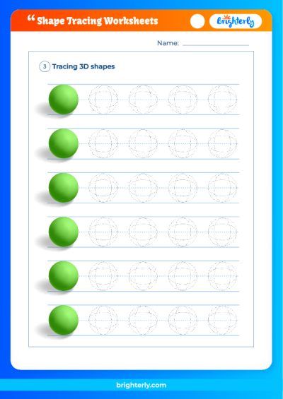 Tracing Shapes Worksheet