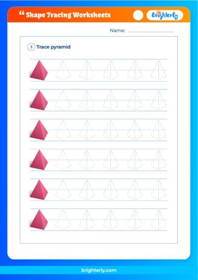 Shape Tracing Worksheets Preschool