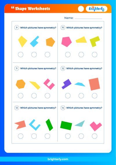 Free Shapes Worksheets