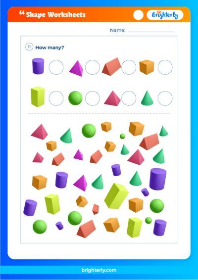 Maths Shapes Worksheets