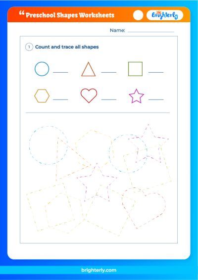 Preschool Worksheets Shapes