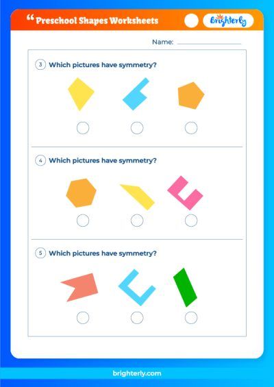 Shapes Worksheet For Preschool