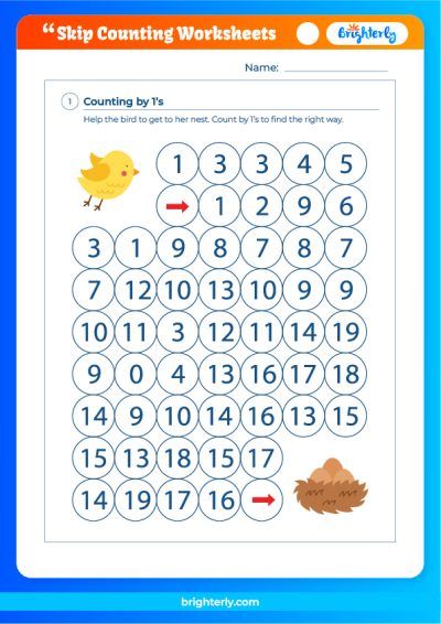 Skip Count Worksheets