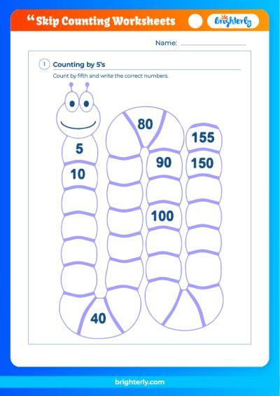 Skipping Counting Worksheet