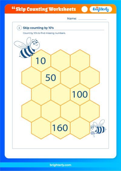 Skip Count Worksheets First Grade