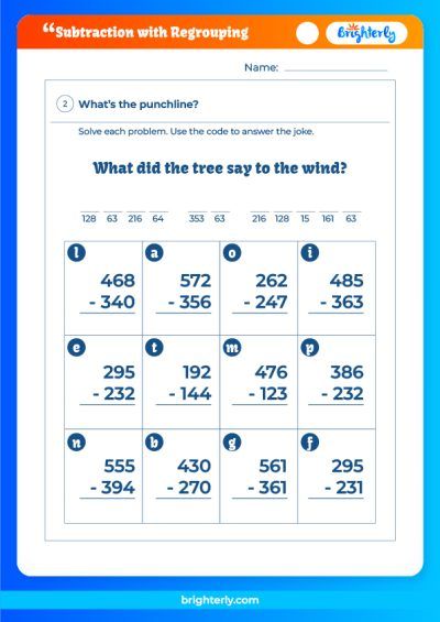 Subtracting Mixed Numbers With Regrouping Worksheet