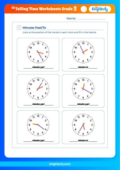 Telling Time Worksheets 3rd Grade