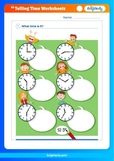 Time Telling Worksheets