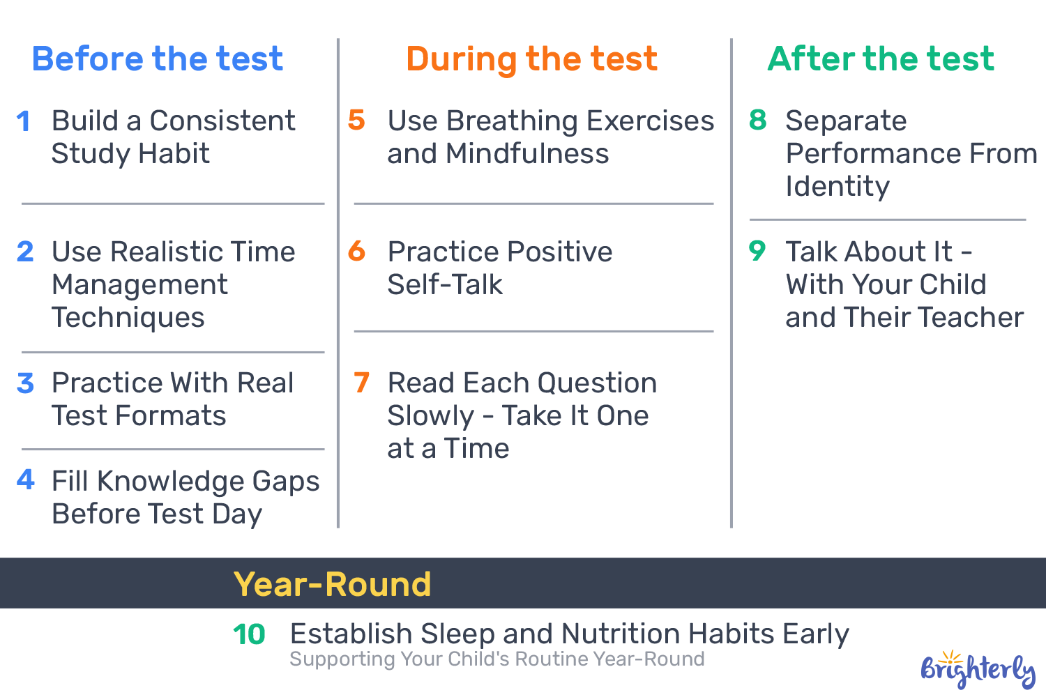 10 Test Anxiety Strategies: Before, During, and After the Test