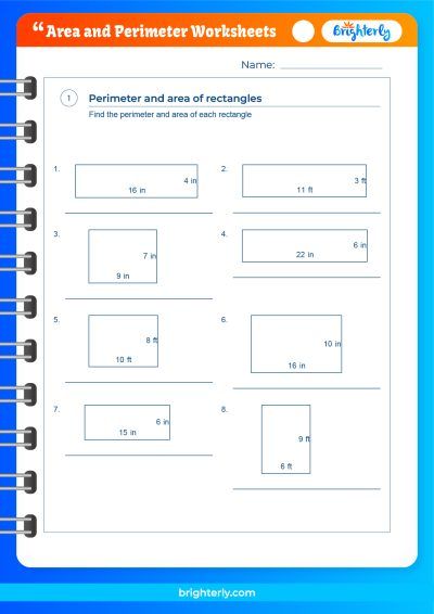 Same Area Different Perimeter Worksheets