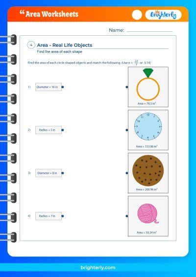 Area Worksheets PDF