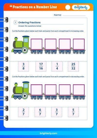 Fractions On A Number Line Worksheet 3rd Grade