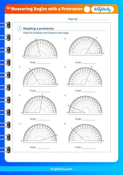 Measuring Angles With A Protractor Worksheet