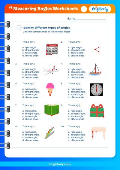 Angles And Angle Measure Worksheet Answers