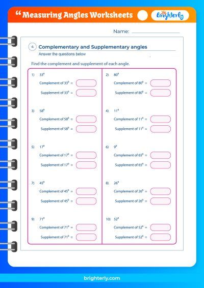 Measure Angles Worksheet