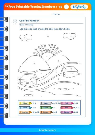 Writing Number Worksheets 1 20