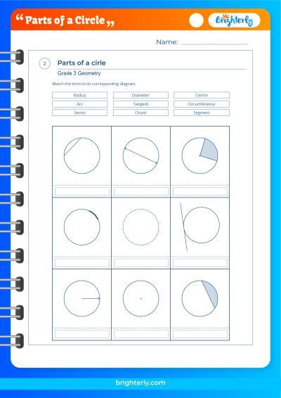 Name That Circle Part Worksheet Answers