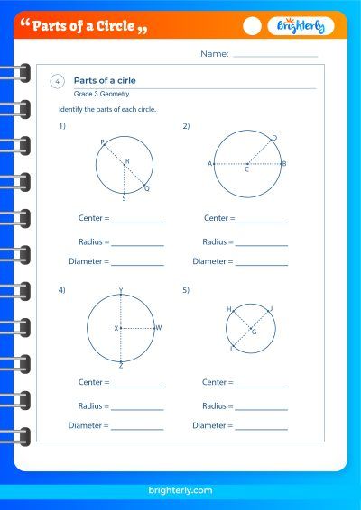 Label Circle Parts Worksheet Answers