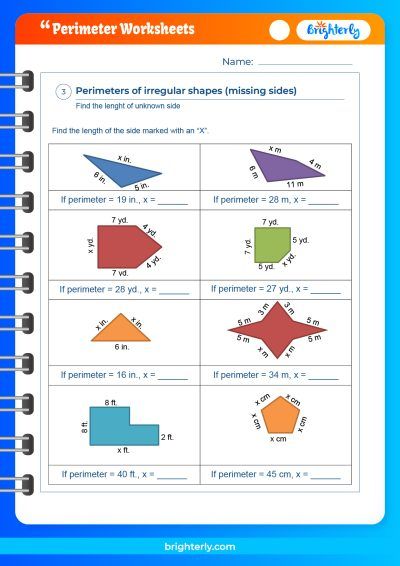 Perimeter Problems Worksheets