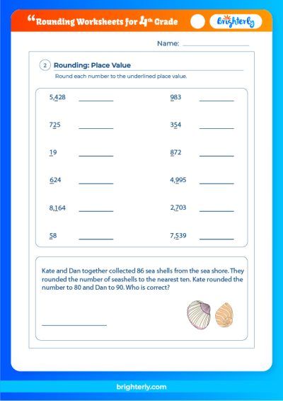 Rounding Numbers Worksheets Pdf Grade 4