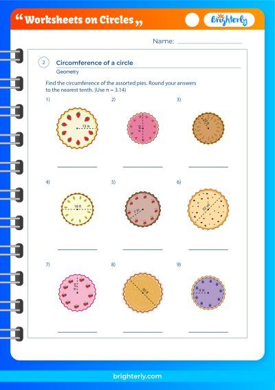 Circles Worksheet