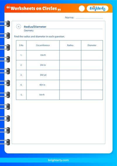 Free Printable Circles Curriculum Worksheets