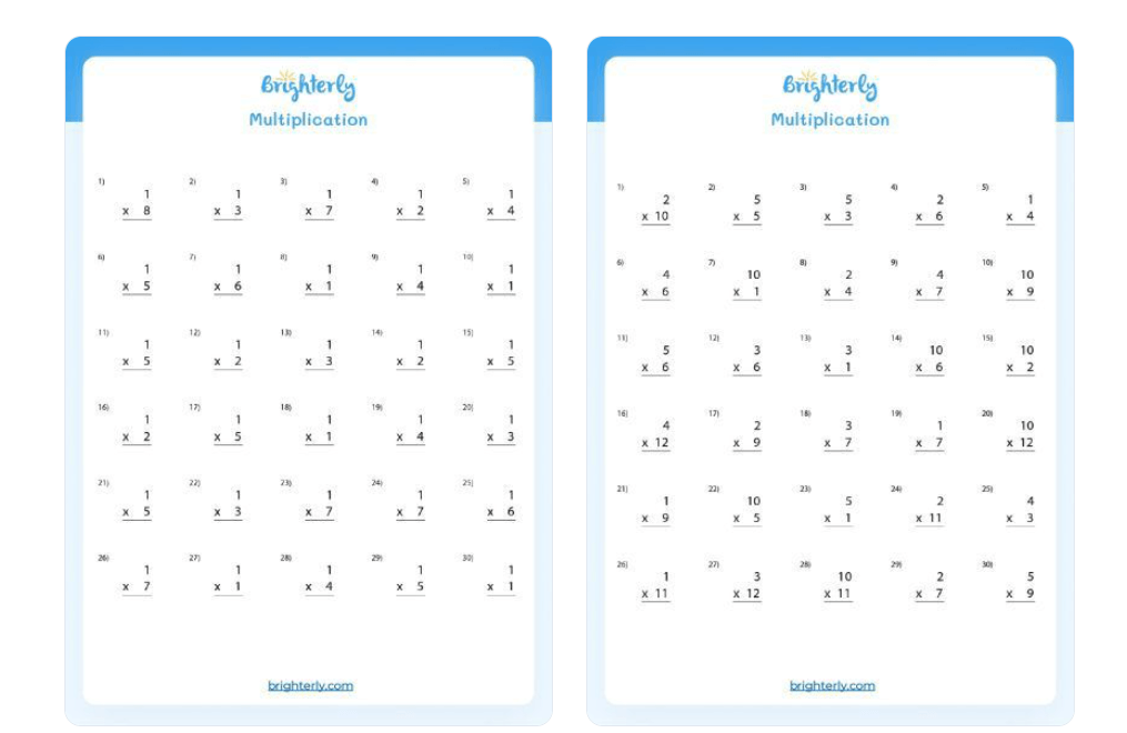 Multiplication & Division Games