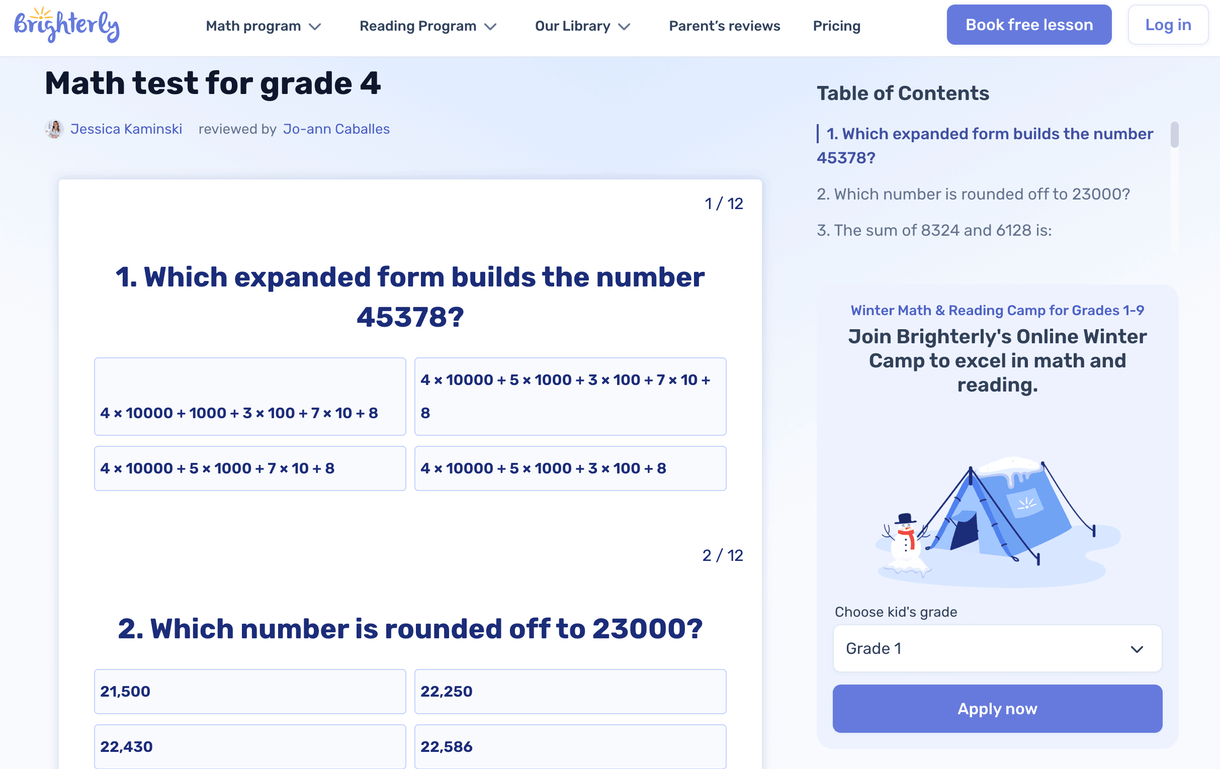 Reducing fractions practice