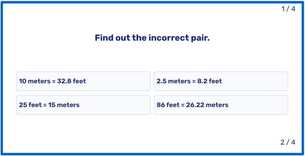 Metric conversion practice worksheet: Tests